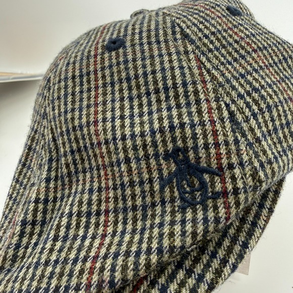 Original Penguin Original Wool Blend Herringbone Newsboy Flat Cap Hat Gray - Picture 6 of 10